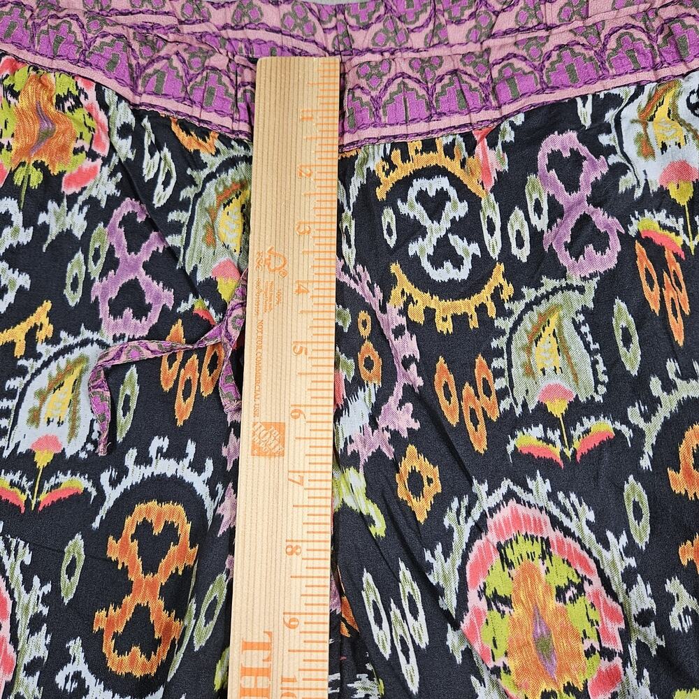 Sundance Leia Pants Womens Small Ikat Floral Drawstring Pockets Cropped Lot of 2 - Picture 7 of 15